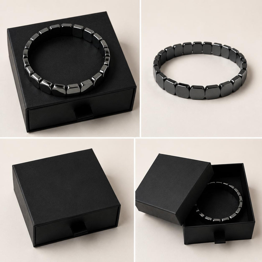 New Hemios Hematite Bracelet for Men best for Gift and Party Wear