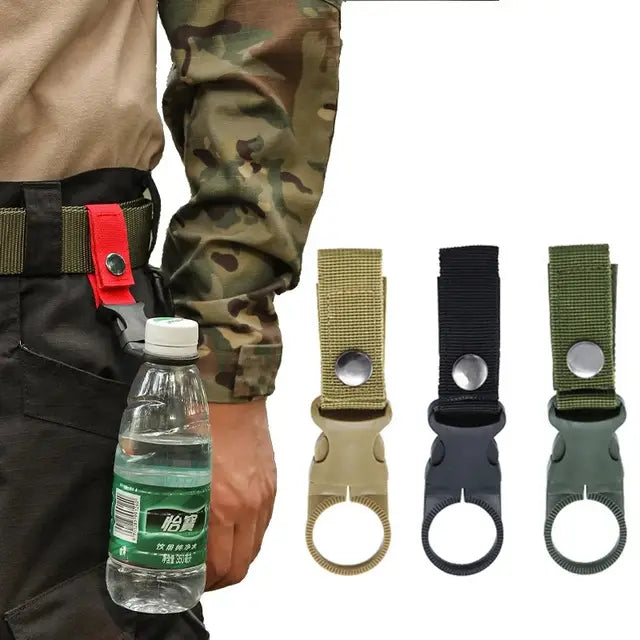 Quickdraw Carabiner outdoor hike Water Bottle Buckle Hanger Hook